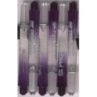 2ba Purple/Clear TARGET Pro Grip Vision Dart Shafts & Springs 2in 1 set of 3 