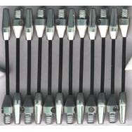 medium, 2 inch steel wire dart shafts