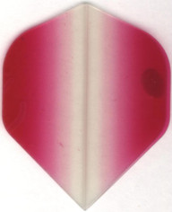 Pink and Clear Dart Flights: 3 per set