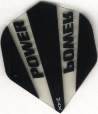 Black & Clear POWER MAX Dart Flights