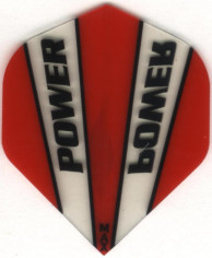Red & Clear POWER MAX Dart Flights