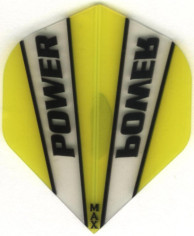 Yellow & Clear POWER MAX Dart Flights