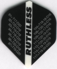 Black '01 Outchart Dart Flights
