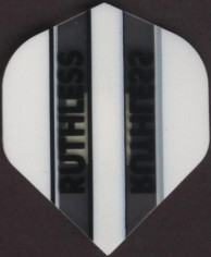 WHITE/CLEAR RUTHLESS Dart Flights