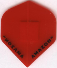 RED Transparent AMAZON Dart Flights