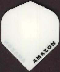 WHITE AMAZON Dart Flights