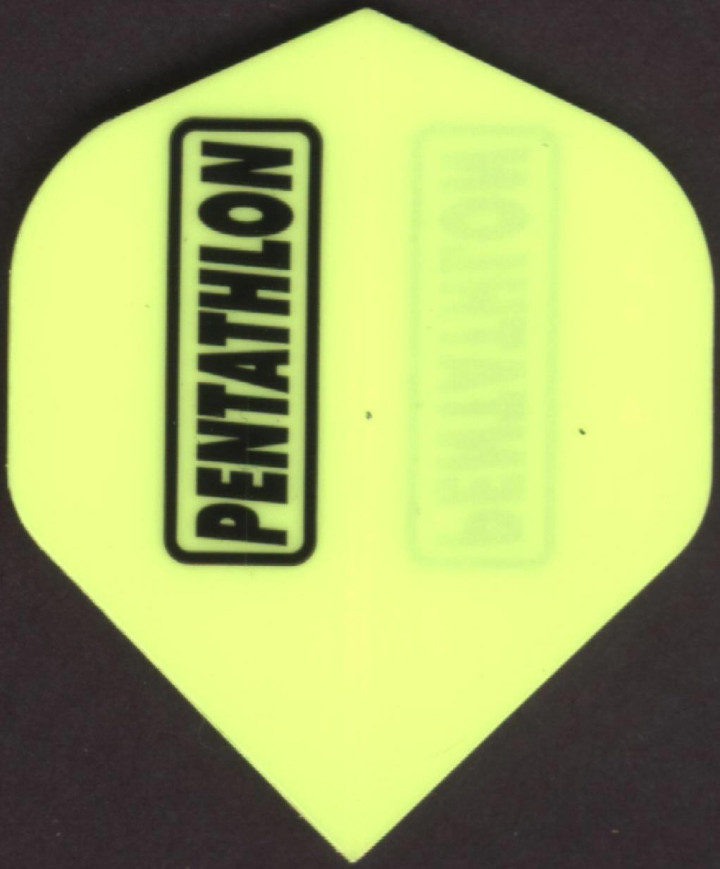 Neon Yellow PENTATHLON Dart Flights