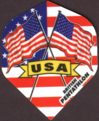 American Flags Pentathlon Dart Flights