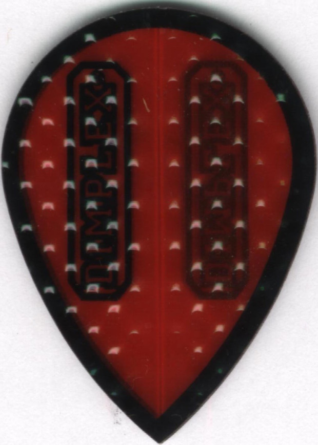 Red and Black Teardrop Dimplex Dart Flights