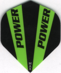 Green & Black POWER MAX Dart Flights