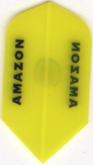 Transparent Yellow Amazon Slim Dart Flights