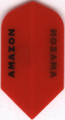 Red Transparent AMAZON Slim Dart Flights