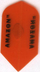 Orange Transparent AMAZON Slim Dart Flights