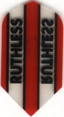 Red/Clear RUTHLESS Slim Dart Flights