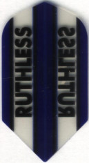 Blue/Clear RUTHLESS Slim Dart Flights