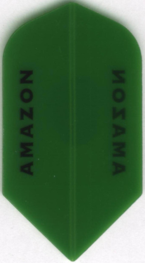 Green Transparent AMAZON Slim Dart Flights