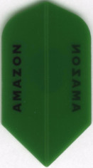 Green Transparent AMAZON Slim Dart Flights