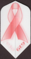 Pink Cancer Ribbon Slim Dart Flights