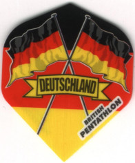 Flag of Germany Pentathlon Dart Flights