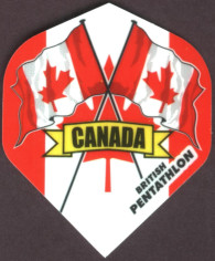 Flag of Canada Pentathlon Dart Flights
