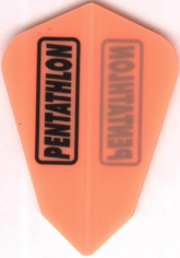 Neon Orange PENTATHLON Fantail Dart Flights Neon Orange PENTATHLON Fantail Dart Flights