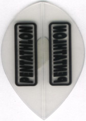 Clear PENTATHLON Teardrop Cut Dart Flights