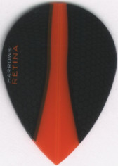 Orange RETINA Teardrop Cut Dart Flights Orange RETINA Teardrop Cut Dart Flights