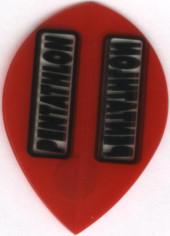 Red PENTATHLON Teardrop Cut Dart Flights