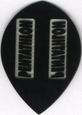 Black PENTATHLON Teardrop Cut Dart Flights Black PENTATHLON Teardrop Cut Dart Flights