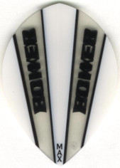 White & Clear POWER Teardrop Cut Dart Flights