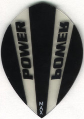 Black and Clear MAX Teardrop Cut Dart Flights