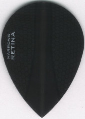 Black RETINA Teardrop Cut Dart Flights Black RETINA Teardrop Cut Dart Flights