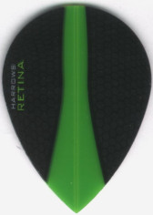 Green RETINA Teardrop Cut Dart Flights Green RETINA Teardrop Cut Dart Flights