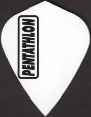 White Pentathlon Kite Cut Dart Flights White Pentathlon Kite Cut Dart Flights