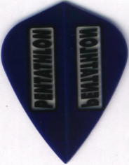 Blue PENTATHLON KITE Dart Flights Blue PENTATHLON KITE Dart Flights