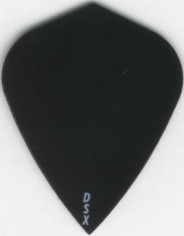 Solid Black KITE Dart Flights