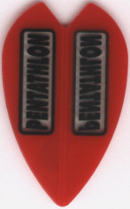 Red PENTATHLON Mini Vortex Cut Dart Flights Red PENTATHLON Mini Vortex Cut Dart Flights