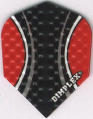 Red & Black Dimplex Dart Flights