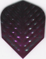 Purple & Black SPARKLE Dimplex Dart Flights