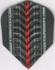 Red SUPERGRIP Dimplex Dart Flights