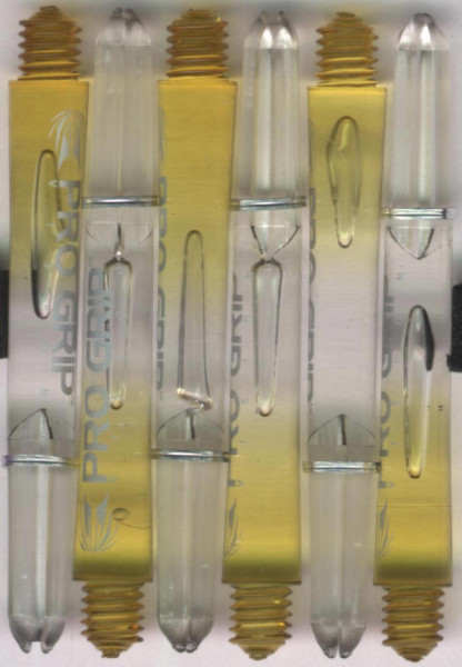 1.75in. Yellow In-Between Pro Grip Vision Dart Shafts