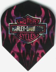 HARLEY-DAVIDSON Pink Flames Dart Flights