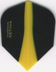 Yellow HARROWS RETINA Dart Flights
