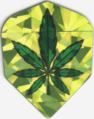 Throwback Pot Leaf Dart Flights: 3 per set