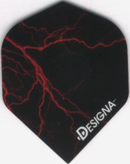 Red Lightning Dart Flights