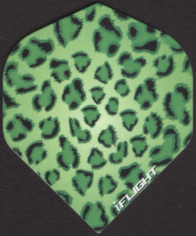 Green Leopard Spots Dart Flights