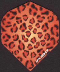 Orange Leopard Spots Dart Flights