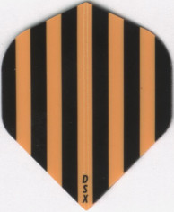 Black and Orange Stripes Dart Flights
