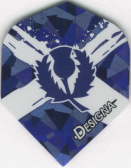 Splattered Scottish Flag Dart Flights