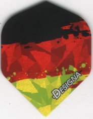 Splattered German Flag Dart Flights